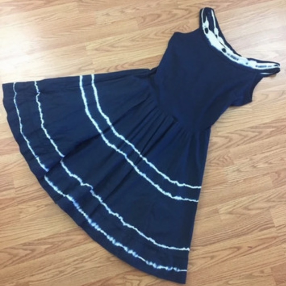 Luna Luz Navy Blue Dress